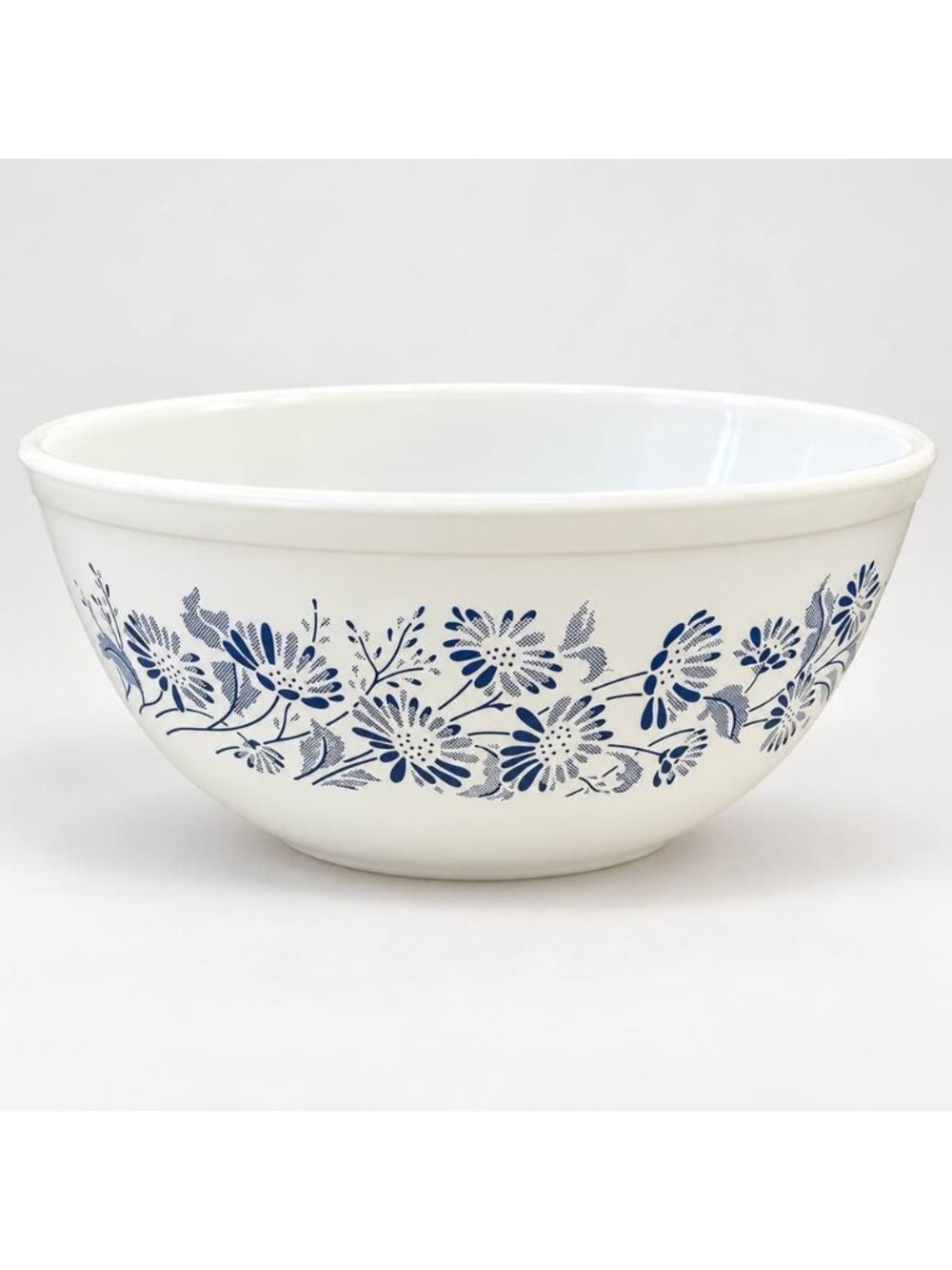 Vintage Pyrex Colonial Mist 404 Mixing Bowl 4 Qt Blue Floral 10.5”